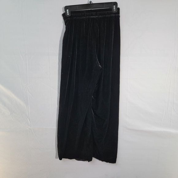 French Connection High Waist Wide Leg Velour Pull Crop Lounge Pants M US8 UK12 - Picture 3 of 9